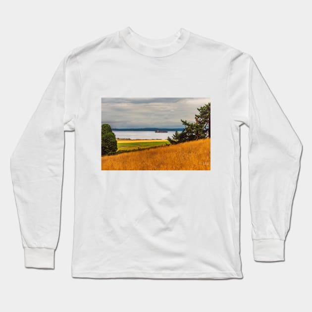 A Whidbey Island Landscape Long Sleeve T-Shirt by mtbearded1